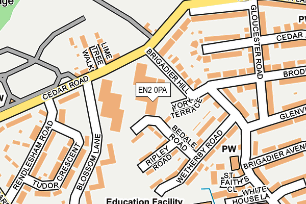 EN2 0PA map - OS OpenMap – Local (Ordnance Survey) EN2 0PA map - OS OpenMap – Local (Ordnance Survey)