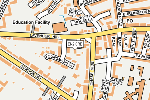 EN2 0RE map - OS OpenMap – Local (Ordnance Survey) EN2 0RE map - OS OpenMap – Local (Ordnance Survey)