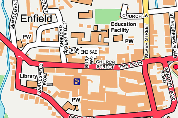 EN2 6AE map - OS OpenMap – Local (Ordnance Survey) EN2 6AE map - OS OpenMap – Local (Ordnance Survey)