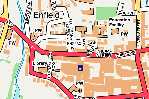 EN2 6AQ map - OS OpenMap – Local (Ordnance Survey) EN2 6AQ map - OS OpenMap – Local (Ordnance Survey)