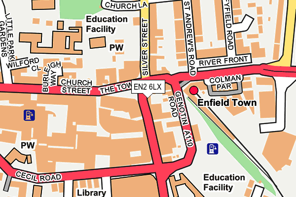 EN2 6LX map - OS OpenMap – Local (Ordnance Survey)