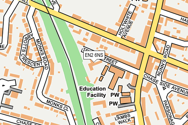 EN2 6NS map - OS OpenMap – Local (Ordnance Survey) EN2 6NS map - OS OpenMap – Local (Ordnance Survey)