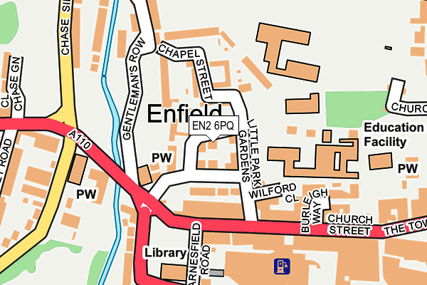 EN2 6PQ map - OS OpenMap – Local (Ordnance Survey) EN2 6PQ map - OS OpenMap – Local (Ordnance Survey)