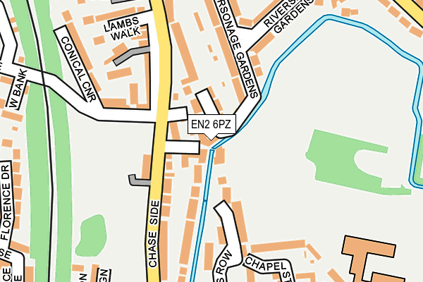 EN2 6PZ map - OS OpenMap – Local (Ordnance Survey) EN2 6PZ map - OS OpenMap – Local (Ordnance Survey)