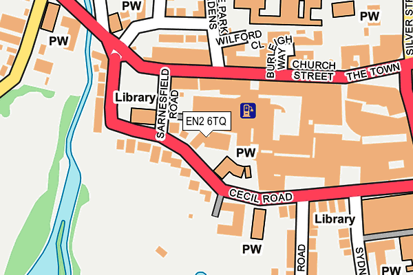 EN2 6TQ map - OS OpenMap – Local (Ordnance Survey) EN2 6TQ map - OS OpenMap – Local (Ordnance Survey)