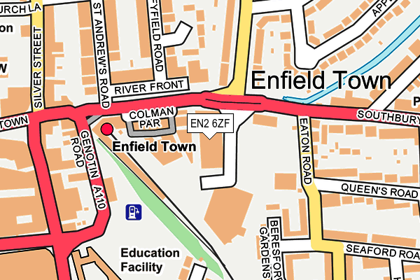 EN2 6ZF map - OS OpenMap – Local (Ordnance Survey) EN2 6ZF map - OS OpenMap – Local (Ordnance Survey)