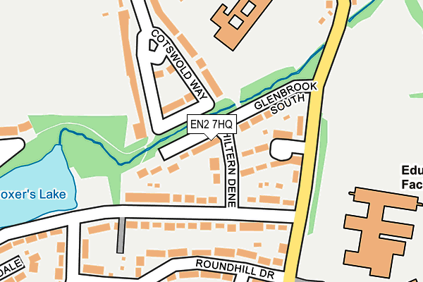 EN2 7HQ map - OS OpenMap – Local (Ordnance Survey) EN2 7HQ map - OS OpenMap – Local (Ordnance Survey)