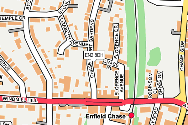EN2 8DH map - OS OpenMap – Local (Ordnance Survey) EN2 8DH map - OS OpenMap – Local (Ordnance Survey)