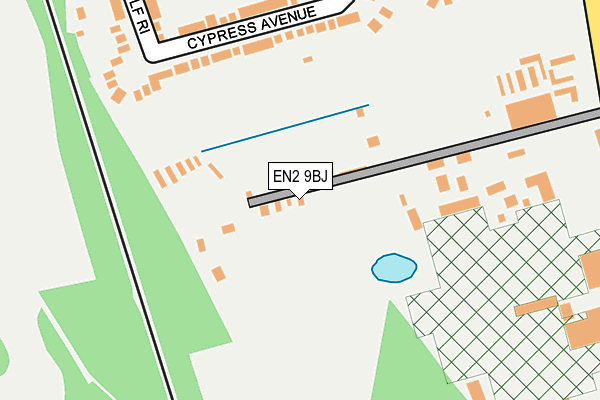 EN2 9BJ map - OS OpenMap – Local (Ordnance Survey) EN2 9BJ map - OS OpenMap – Local (Ordnance Survey)
