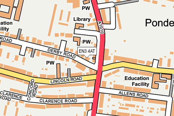 EN3 4AT map - OS OpenMap – Local (Ordnance Survey) EN3 4AT map - OS OpenMap – Local (Ordnance Survey)