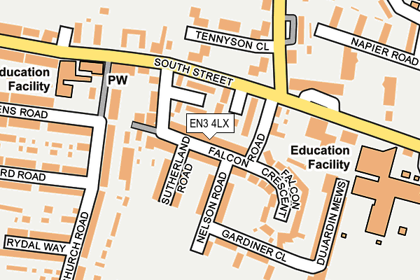 EN3 4LX map - OS OpenMap – Local (Ordnance Survey) EN3 4LX map - OS OpenMap – Local (Ordnance Survey)