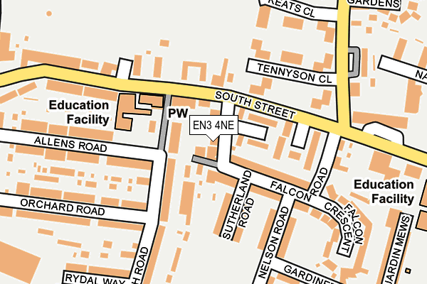 EN3 4NE map - OS OpenMap – Local (Ordnance Survey) EN3 4NE map - OS OpenMap – Local (Ordnance Survey)