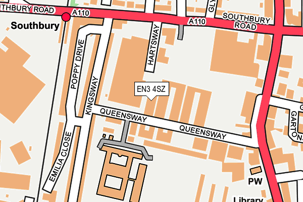 EN3 4SZ map - OS OpenMap – Local (Ordnance Survey) EN3 4SZ map - OS OpenMap – Local (Ordnance Survey)