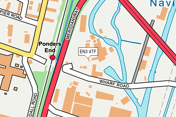 EN3 4TF map - OS OpenMap – Local (Ordnance Survey)