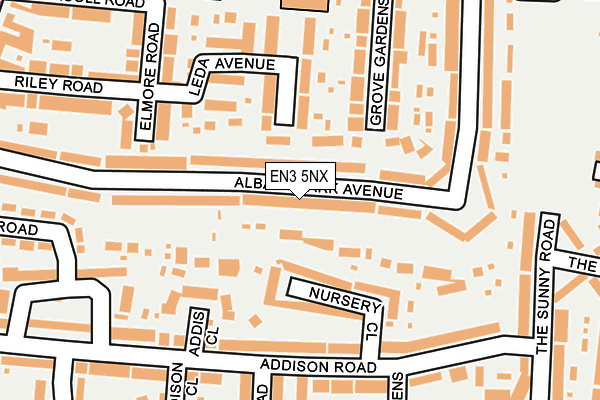 EN3 5NX map - OS OpenMap – Local (Ordnance Survey)