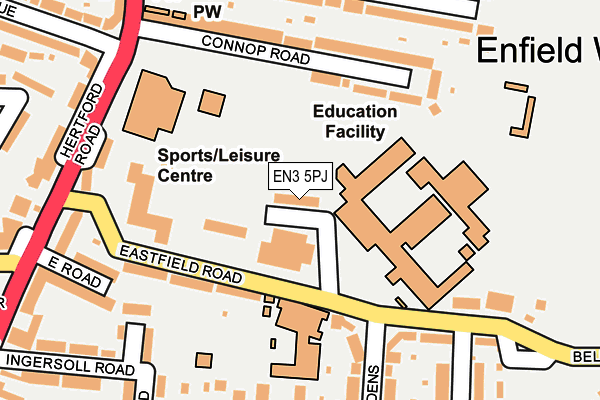 EN3 5PJ map - OS OpenMap – Local (Ordnance Survey) EN3 5PJ map - OS OpenMap – Local (Ordnance Survey)
