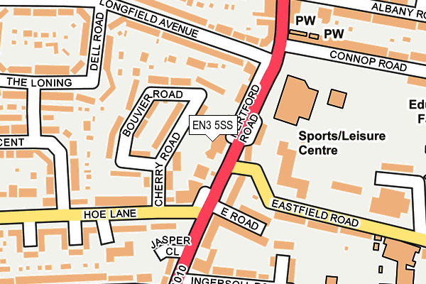EN3 5SS map - OS OpenMap – Local (Ordnance Survey)