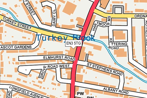 EN3 5TG map - OS OpenMap – Local (Ordnance Survey) EN3 5TG map - OS OpenMap – Local (Ordnance Survey)