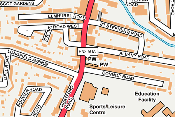 EN3 5UA map - OS OpenMap – Local (Ordnance Survey) EN3 5UA map - OS OpenMap – Local (Ordnance Survey)
