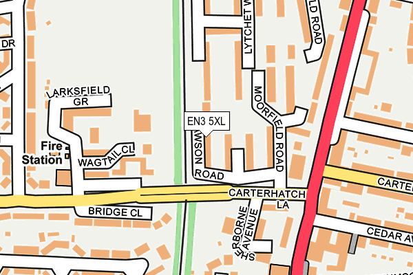 EN3 5XL map - OS OpenMap – Local (Ordnance Survey) EN3 5XL map - OS OpenMap – Local (Ordnance Survey)