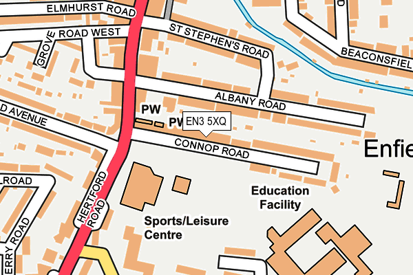 EN3 5XQ map - OS OpenMap – Local (Ordnance Survey) EN3 5XQ map - OS OpenMap – Local (Ordnance Survey)