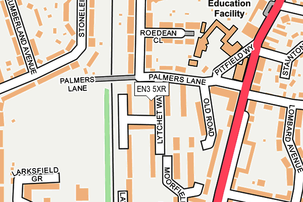 EN3 5XR map - OS OpenMap – Local (Ordnance Survey) EN3 5XR map - OS OpenMap – Local (Ordnance Survey)