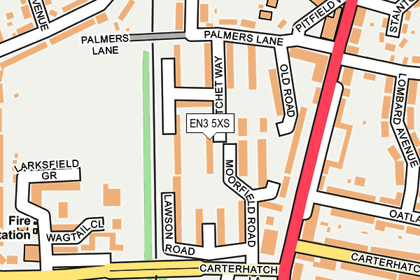 EN3 5XS map - OS OpenMap – Local (Ordnance Survey) EN3 5XS map - OS OpenMap – Local (Ordnance Survey)