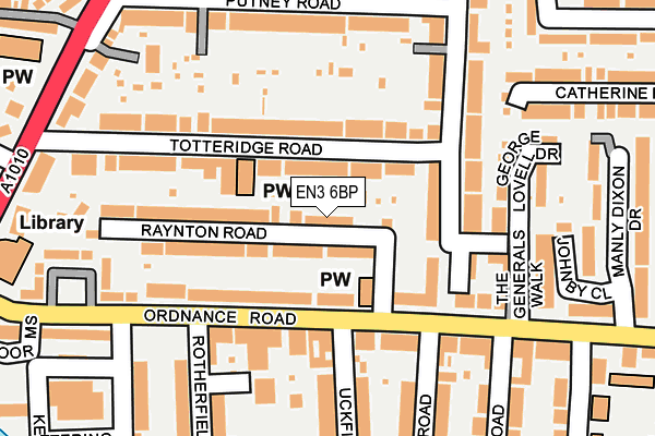 EN3 6BP map - OS OpenMap – Local (Ordnance Survey)