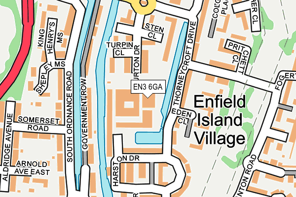 EN3 6GA map - OS OpenMap – Local (Ordnance Survey) EN3 6GA map - OS OpenMap – Local (Ordnance Survey)