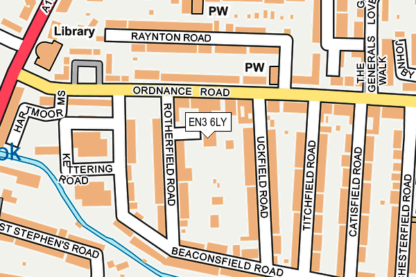 EN3 6LY map - OS OpenMap – Local (Ordnance Survey) EN3 6LY map - OS OpenMap – Local (Ordnance Survey)