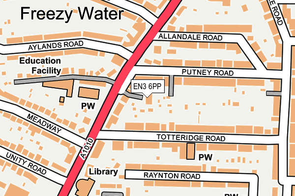 EN3 6PP map - OS OpenMap – Local (Ordnance Survey)
