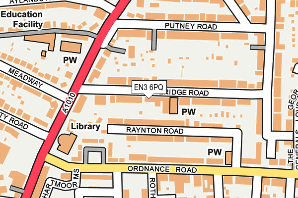 EN3 6PQ map - OS OpenMap – Local (Ordnance Survey)