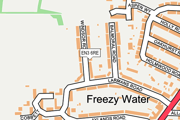 EN3 6RE map - OS OpenMap – Local (Ordnance Survey)
