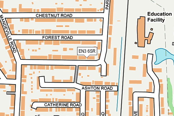 EN3 6SR map - OS OpenMap – Local (Ordnance Survey)