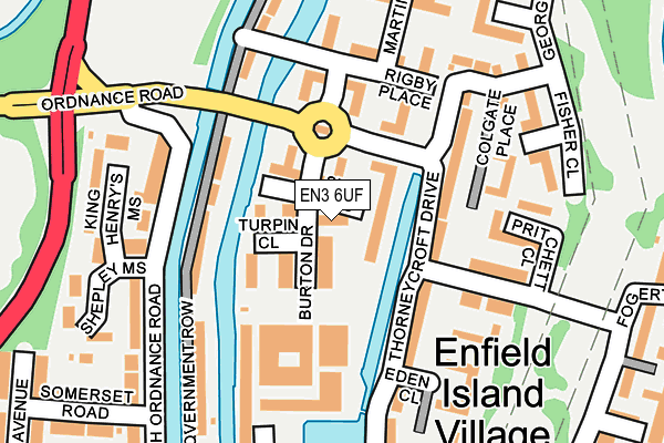 EN3 6UF map - OS OpenMap – Local (Ordnance Survey) EN3 6UF map - OS OpenMap – Local (Ordnance Survey)