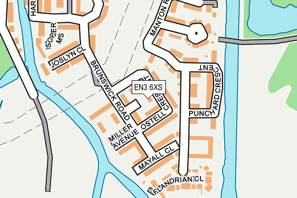 EN3 6XS map - OS OpenMap – Local (Ordnance Survey) EN3 6XS map - OS OpenMap – Local (Ordnance Survey)