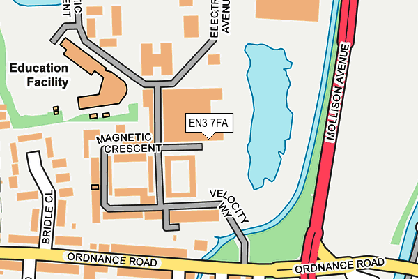 EN3 7FA map - OS OpenMap – Local (Ordnance Survey)