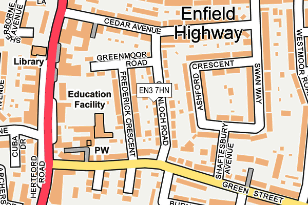 EN3 7HN map - OS OpenMap – Local (Ordnance Survey)