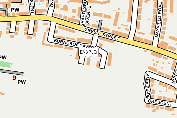 EN3 7JQ map - OS OpenMap – Local (Ordnance Survey) EN3 7JQ map - OS OpenMap – Local (Ordnance Survey)