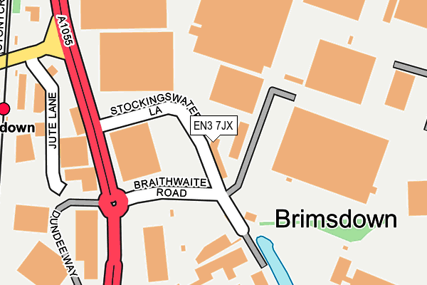 EN3 7JX map - OS OpenMap – Local (Ordnance Survey)