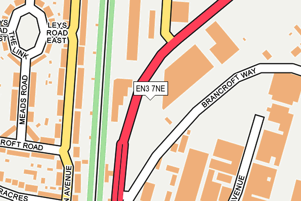 EN3 7NE map - OS OpenMap – Local (Ordnance Survey) EN3 7NE map - OS OpenMap – Local (Ordnance Survey)