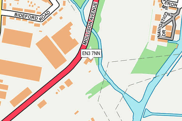 EN3 7NN map - OS OpenMap – Local (Ordnance Survey) EN3 7NN map - OS OpenMap – Local (Ordnance Survey)