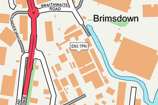 EN3 7PN map - OS OpenMap – Local (Ordnance Survey)