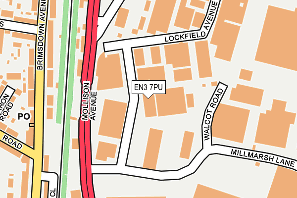 EN3 7PU map - OS OpenMap – Local (Ordnance Survey) EN3 7PU map - OS OpenMap – Local (Ordnance Survey)