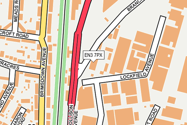 EN3 7PX map - OS OpenMap – Local (Ordnance Survey) EN3 7PX map - OS OpenMap – Local (Ordnance Survey)