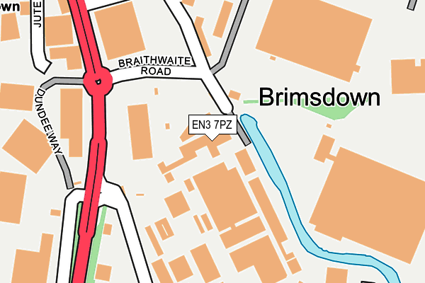 EN3 7PZ map - OS OpenMap – Local (Ordnance Survey) EN3 7PZ map - OS OpenMap – Local (Ordnance Survey)