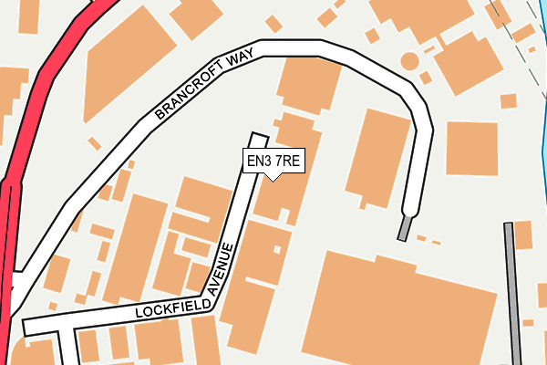 EN3 7RE map - OS OpenMap – Local (Ordnance Survey)