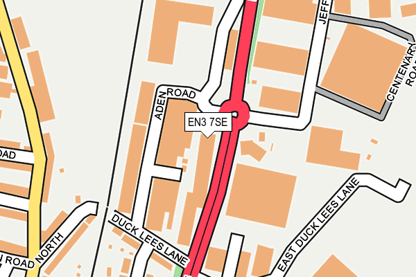 EN3 7SE map - OS OpenMap – Local (Ordnance Survey) EN3 7SE map - OS OpenMap – Local (Ordnance Survey)