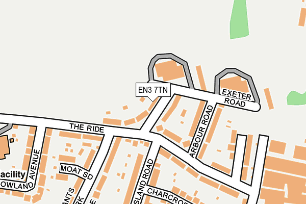 EN3 7TN map - OS OpenMap – Local (Ordnance Survey)