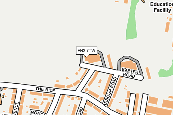 EN3 7TW map - OS OpenMap – Local (Ordnance Survey)